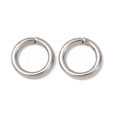 Tarnish Resistant 304 Stainless Steel Open Jump Rings X-STAS-Q186-02-8x1.2mm-1