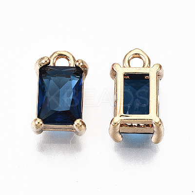 Brass Glass Rhinestone Pendants LS-X-GLAA-S179-21A-RS-1