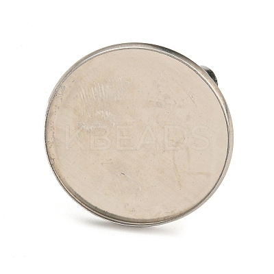 Non-Tarnish 304 Stainless Steel Open Cuff Findings STAS-R123-02F-P-1
