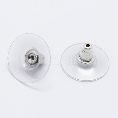 Anti-Tarnish Rhodium Plated 925 Sterling Silver Ear Nuts STER-K167-038P-1