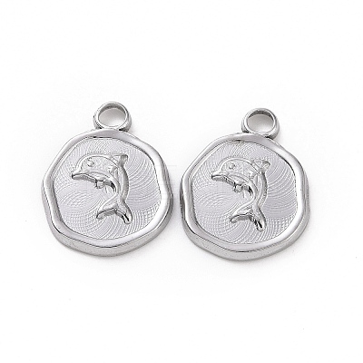 Non-Tarnish 304 Stainless Steel Pendants STAS-C003-04P-1