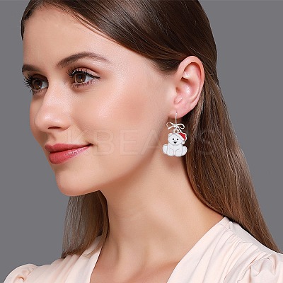 28Pcs Bowknot Shape Brass Earring Hook DIY-SP0001-06P-1