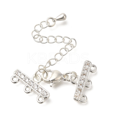 Rack Plating Brass Lobster Claw Clasps KK-F883-18S-1
