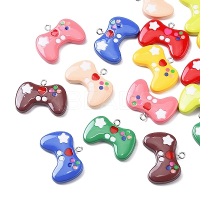 16Pcs 8 Colors Opaque Resin Pendants RESI-CJ0003-77-1