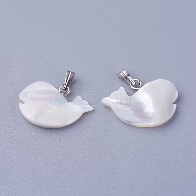 Shell Pendants SSHEL-E571-02P-1