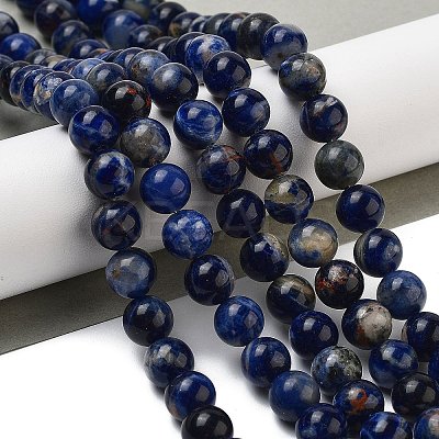 Natural South Africa Sodalite Beads Strands G-S259-35-12mm-01-1