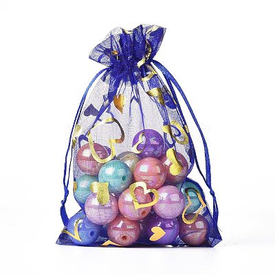 Organza Drawstring Jewelry Pouches LS-OP-I001-B07-1