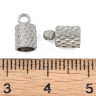 Non-Tarnish 304 Stainless Steel Cord Ends STAS-Z084-07P-03-1
