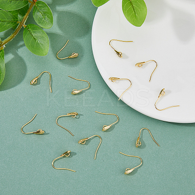 60Pcs Brass Earring Hooks KK-DC0003-89-1