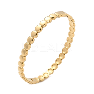 304 Stainless Steel Bangles for Women AJEW-P127-08G-1