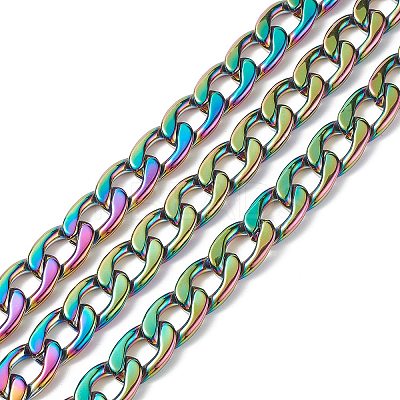 PVD Vacuum Plating 304 Stainless Steel Cuban Link Chains STAS-B020-07M-1