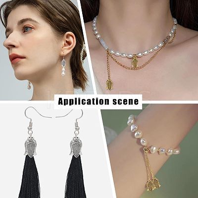 100Pcs 2 Colors Tibetan style Alloy Bead Caps FIND-GO0003-12-1
