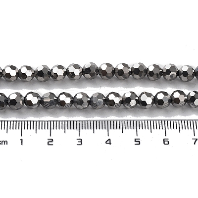Electroplate Glass Bead Strands EGLA-R042-6mm-06-1