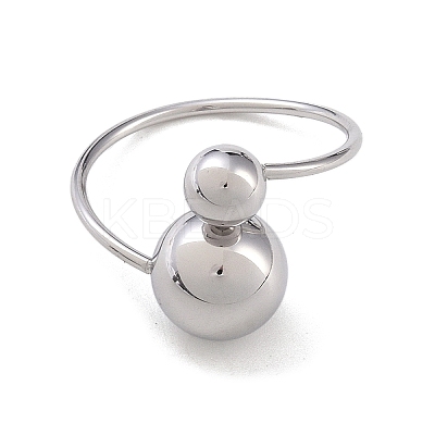 Stainless Steel Round Cuff Rings LS-RJEW-L116-01P-1
