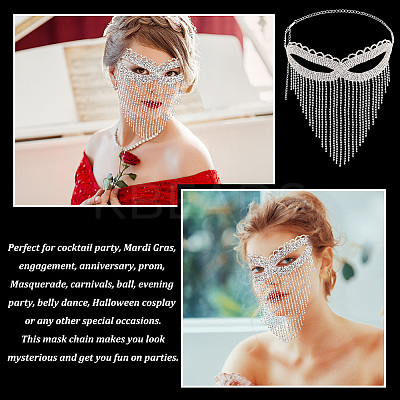Iron Headwear Masquerade Masks AJEW-WH0312-34S-1