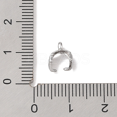 Non-Tarnish 304 Stainless Steel Ice Pick Pinch Bails STAS-Z058-01P-02-1