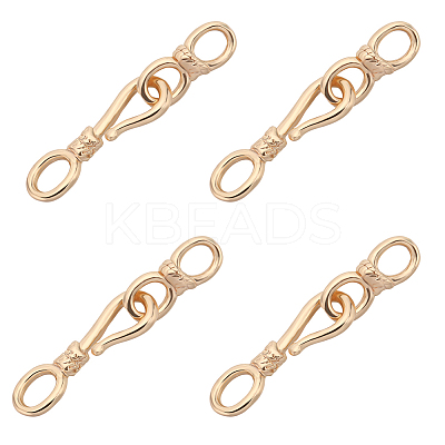 15Pcss Brass Hook and S-Hook Clasps KK-BBC0009-36-1