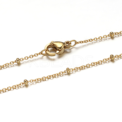 304 Stainless Steel Rolo Chains Necklaces NJEW-O083-09G-1