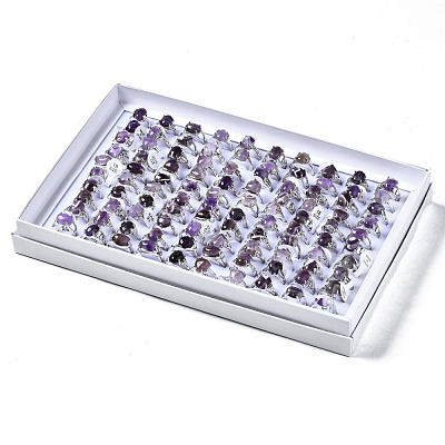 Natural Amethyst Rings G-S217-09-B-1