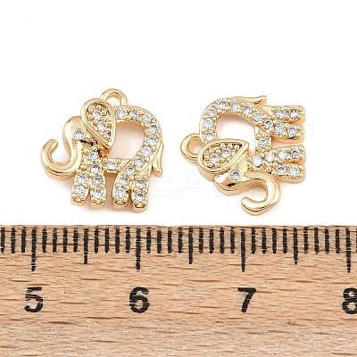 Brass Micro Pave Cubic Zirconia Pendants KK-K407-53G-1