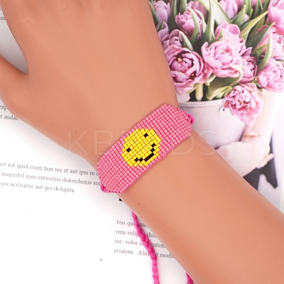 Glass Seed Braided Bead Bracelet BJEW-P269-20-1