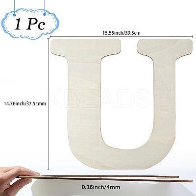 Letter Unfinished MDF Sheets WOOD-WH20012-008U-1