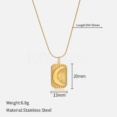 304 Stainless Steel Pendant Necklaces for Women FS-WG3C5F5-03-1