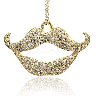 Alloy Rhinestone Pendants LS-RB-J172-01G-1