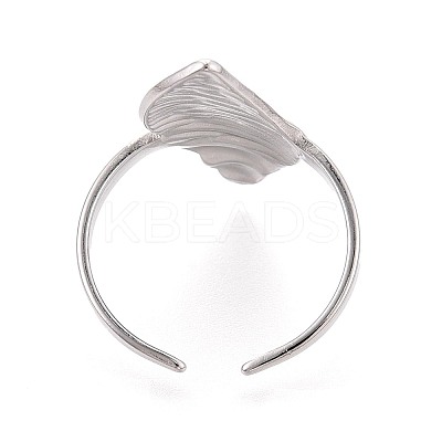 Adjustable 304 Stainless Steel Cuff Open Rings for Women RJEW-N052-23P-1