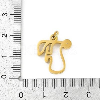 304 Stainless Steel Pendants LS-STAS-R137-01G-F-1