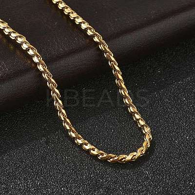 304 Stainless Steel Rope Chain Necklaces for Women LS-NJEW-Q026-02G-1