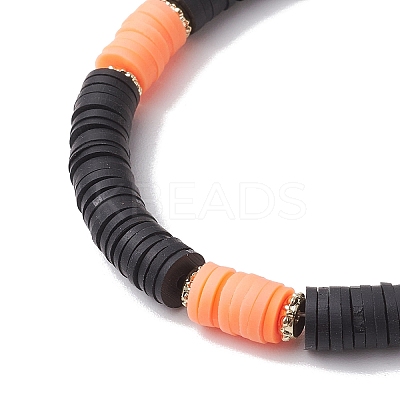 Handmade Polymer Clay Beaded Bracelets BJEW-JB10702-1