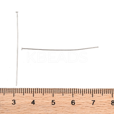Tarnish Resistant 304 Stainless Steel Flat Head Pins STAS-E023-0.6x40mm-1