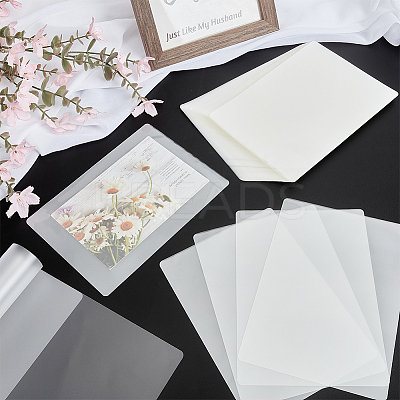 100Pcs Plastic Laminating Pouch Film Photo Protecting Sheets AJEW-WH0606-55I-1