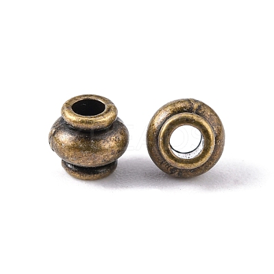 Tibetan Style Alloy Spacer Beads TIBEB-S039-040AB-NR-1