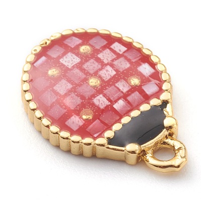 Brass Shell Pendants ZIRC-H111-07-1