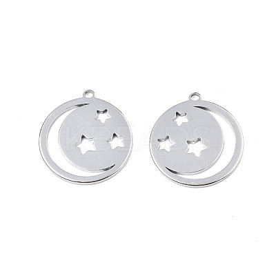 Non-Tarnish 201 Stainless Steel Pendants STAS-T063-184P-1