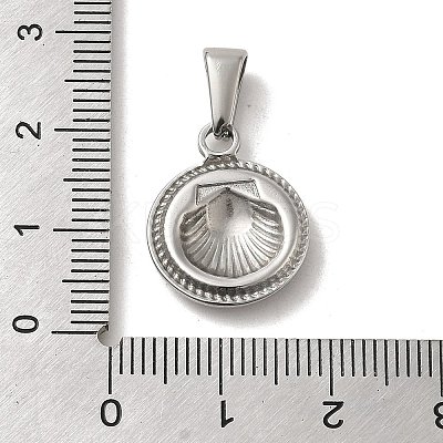 304 Stainless Steel Pendants STAS-B053-27P-1
