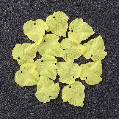 Autumn Theme Transparent Frosted Acrylic Pendants LS-X-PAF002Y-17-1