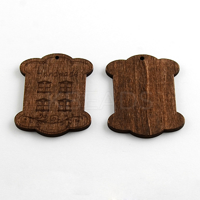 Dyed Rectangle Wood Pendants WOOD-R240-11-1