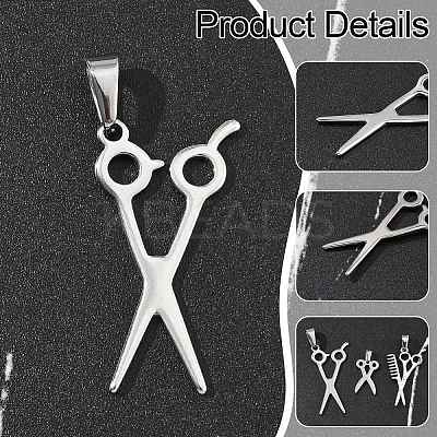 15Pcs 3 Styles 304 Stainless Steel Pendants STAS-CJ0002-49-1
