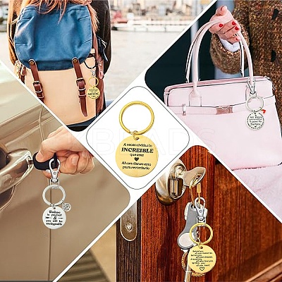 201 Stainless Steel Keychain KEYC-YW00104-01-1
