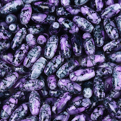 Baking Paint Glass Seed Beads SEED-N008-06F-1