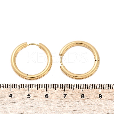 Ion Plating(IP) 304 Stainless Steel Hoop Earrings EJEW-P177-G-24-1