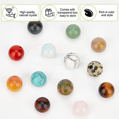 Natural & Synthetic Gemstone Round Beads G-NB0003-86B-1
