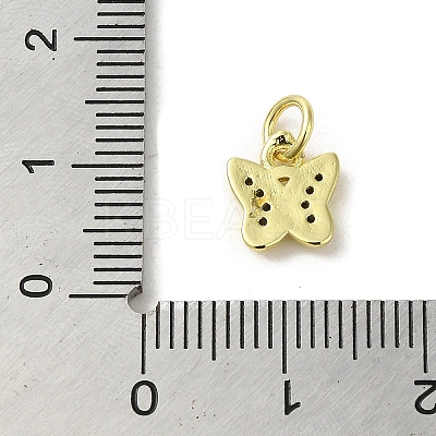 Real 18K Gold Plated Brass Pave Cubic Zirconia Pendants KK-M283-10C-01-1