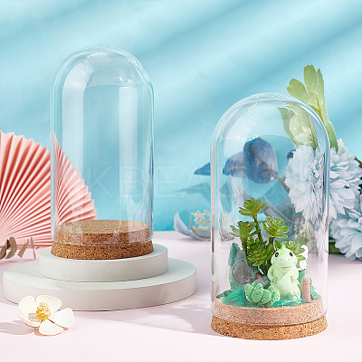 Glass Dome Cover AJEW-WH0505-27-1