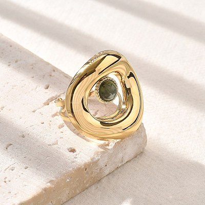 Natural African Turquoise(Jasper) Finger Rings STAS-Z112-14G-02-1