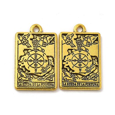 Rack Plating Alloy Pendants PALLOY-N163-180B-AG-1