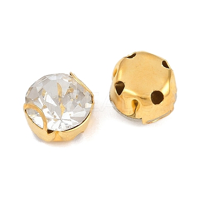 Flat Round Sew on Rhinestone Montee Beads STAS-B107-01E-01G-1
